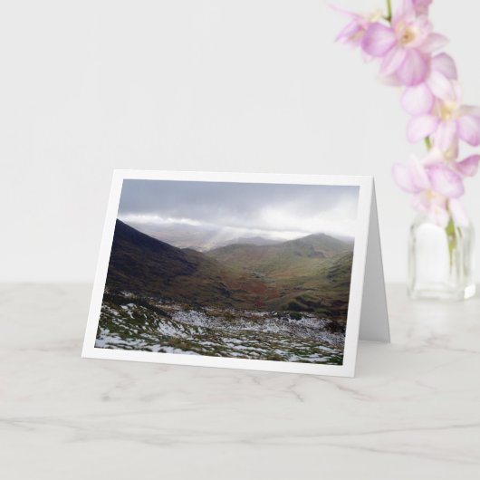 Mount Snowdon Landschaft, Wales Karte (Orchidee)