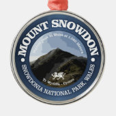 Mount Snowdon Ornament Aus Metall (Vorne)