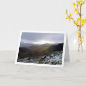 Mount Snowdon, Snowdonia National Park, Wales Karte (Gelbe Blume)