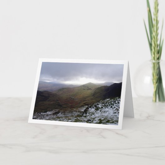Mount Snowdon, Snowdonia National Park, Wales Karte (Vorderseite)