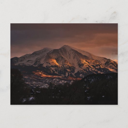 Mount Sopris - Carbondale, CO. Postkarte (Vorderseite)