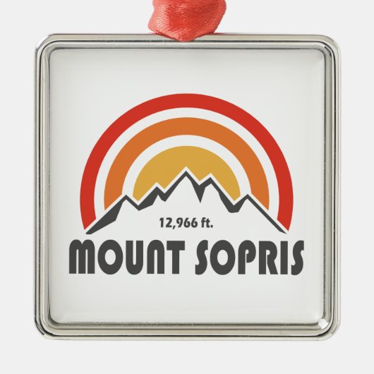 Mount Sopris Ornament Aus Metall (Vorne)