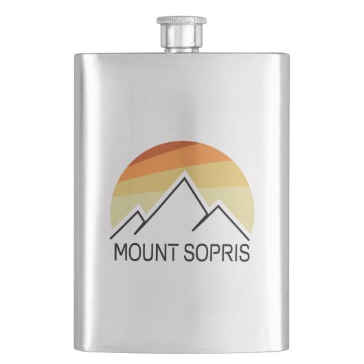 Mount Sopris Retro Flachmann (Vorderseite)