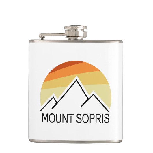 Mount Sopris Retro Flachmann (Vorderseite)
