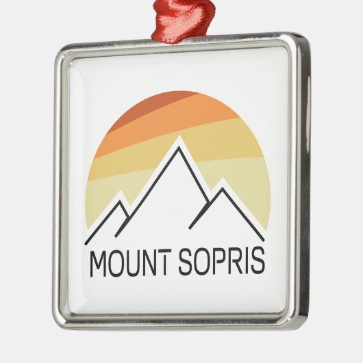 Mount Sopris Retro Ornament Aus Metall (Links)