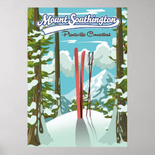 Mount Southington Plantsville, Connecticut Skigebi Poster