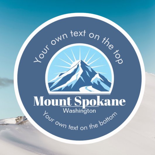 Mount Spokane Washington Skigebiet Urlaub Aufkleber
