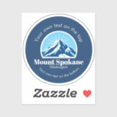 Mount Spokane Washington Skigebiet Urlaub Aufkleber (Blatt)