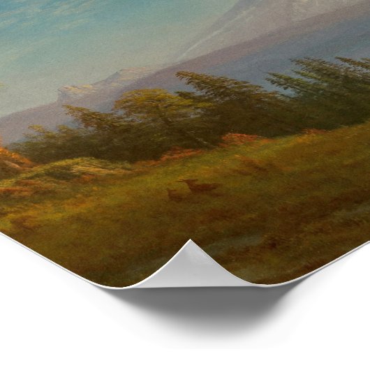 Mount St. Helens | Albert Bierstadt Poster (Ecke)