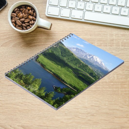 Mount St Helens Coldwater Lake Landschaft Notizblock