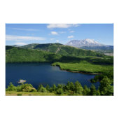 Mount St Helens Coldwater Lake Landschaft Poster (Vorderseite)
