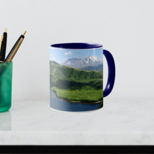 Mount St Helens Coldwater Lake Landschaft Tasse