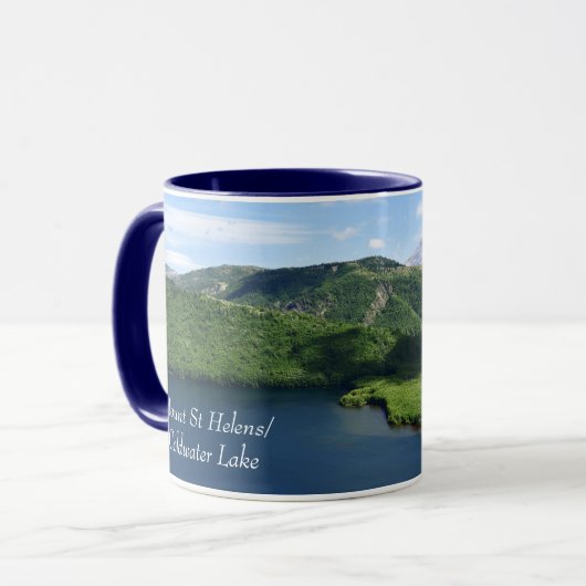 Mount St Helens Coldwater Lake Scenic Landscape Tasse (Vorderseite Links)