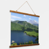 Mount St Helens Coldwater Lake Scenic Landscape Wandteppich Mit Holzrahmen (Gewinkelt)