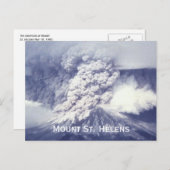 Mount St. Helens Eruption, 18. Mai 1980 Postkarte (Vorne/Hinten)