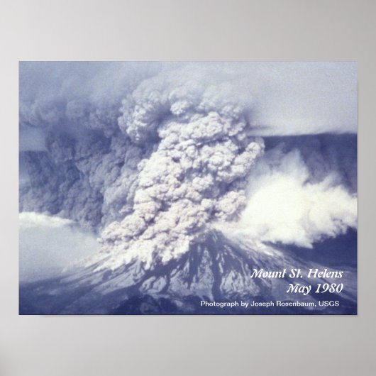Mount St. Helens Eruption Poster (Vorne)