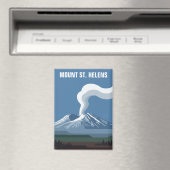 Mount St Helens Nationaler Vulkanmonument Magnet (In Situ (Geschirrspüler))