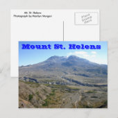 Mount St. Helens Postkarte (Vorne/Hinten)