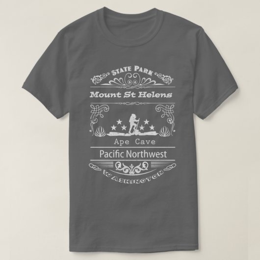 Mount St Helens State Park Washington T-Shirt (Design vorne)