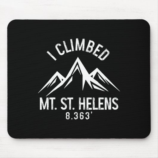 Mount St Helens Washington Bergsteigen Gipfel Mousepad (Vorne)
