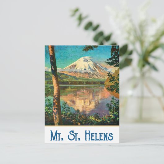 Mount St Helens, Washington Postkarte (Stehend Vorderseite)