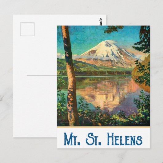 Mount St Helens, Washington Postkarte (Vorne/Hinten)