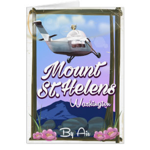 Mount St. Helens Washington Reiseplakat