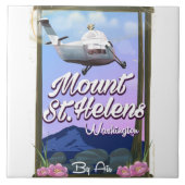 Mount St. Helens Washington Reiseplakat Fliese (Vorderseite)