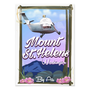 Mount St. Helens Washington Reiseplakat Fotodruck