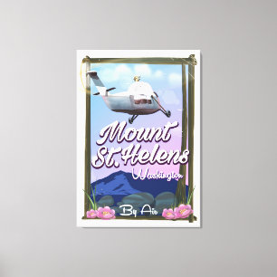 Mount St. Helens Washington Reiseplakat Leinwanddruck
