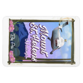 Mount St. Helens Washington Reiseplakat Magnet (Horizontal)