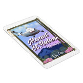 Mount St. Helens Washington Reiseplakat Magnet (Rechte Seite)