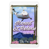 Mount St. Helens Washington Reiseplakat Magnet (Vertikal)