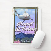 Mount St. Helens Washington Reiseplakat Mousepad (Mit Mouse)