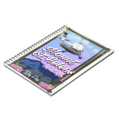 Mount St. Helens Washington Reiseplakat Notizblock (Linke Seite)
