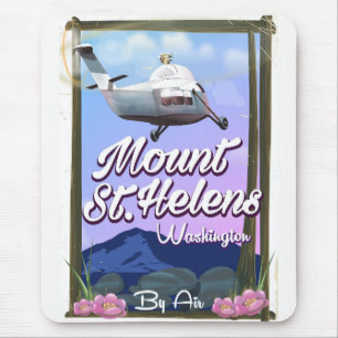 Mount St. Helens Washington Reiseposter Mousepad