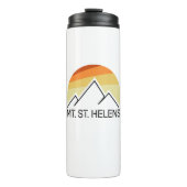 Mount St. Helens Washington Retro Thermosbecher (Vorderseite)