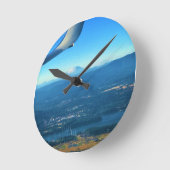Mount St. Helens, Washington Runde Wanduhr (Winkel)