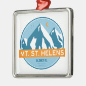 Mount St. Helens Washington Stars Moon Ornament Aus Metall (Links)