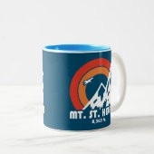 Mount St. Helens Washington Sun Eagle Zweifarbige Tasse (VorderseiteRechts)