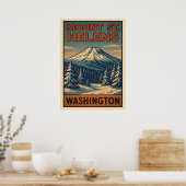 Mount St. Helens Washington V04 Poster (Küche)