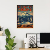 Mount St. Helens Washington V04 Poster (Heimbüro)