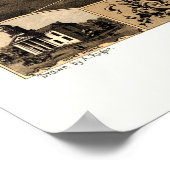 Mount Sterling, IL Panorama Karte - 1869 Poster (Ecke)