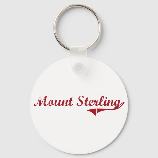Mount Sterling Ohio Classic Design Schlüsselanhänger (Vorderseite)