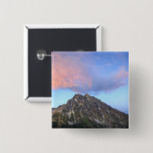 Mount Stuart bei Sonnenuntergang Button (Vorne & Hinten)