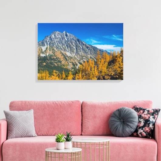 Mount Stuart & Herbstlarven Leinwanddruck (Insitu (Wohnzimmer))