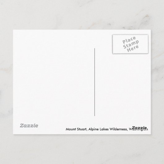 Mount Stuart & Herbstlarven Postkarte (Rückseite)