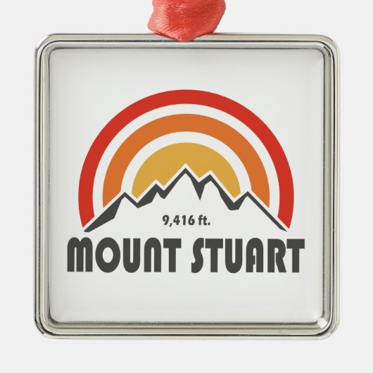 Mount Stuart Ornament Aus Metall (Vorne)