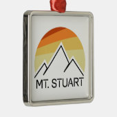 Mount Stuart Washington Retro Ornament Aus Metall (Rechts)