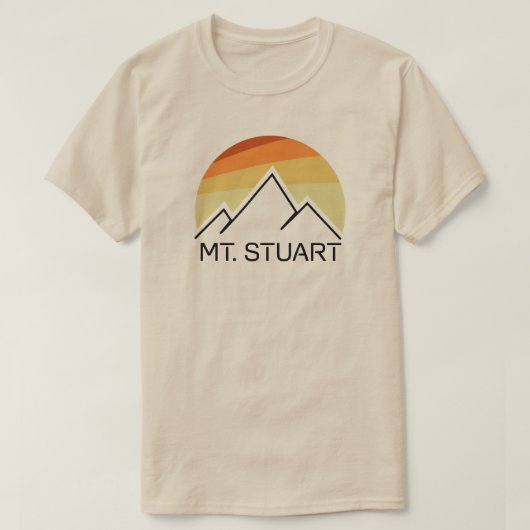 Mount Stuart Washington Retro T-Shirt (Design vorne)